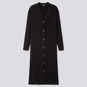 Uniqlo black Long sleeve knit dress Size M